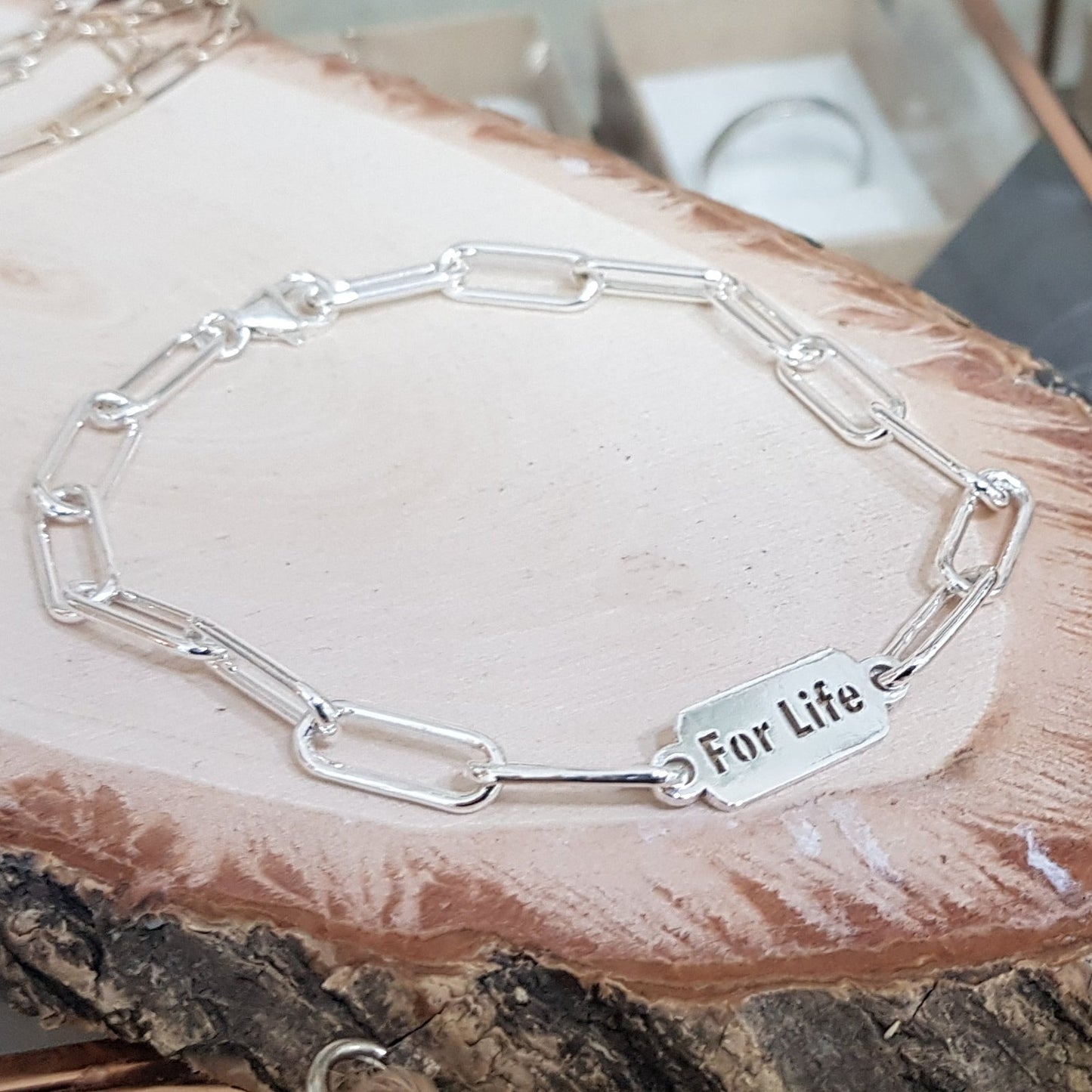 צמיד חריטה מכסף