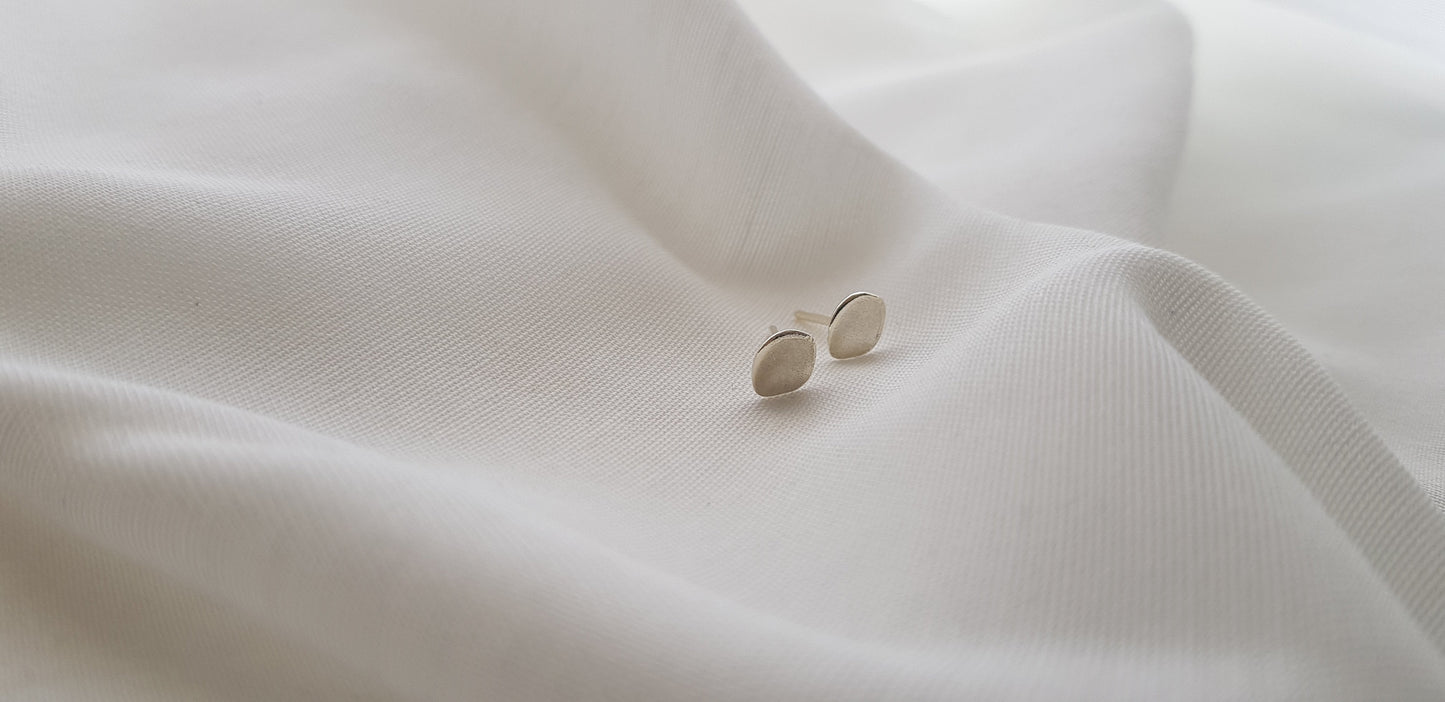 Organic Stud Earrings | Small Earrings - AlmaJewelryShop Online boutique for gold and silver jewelry
