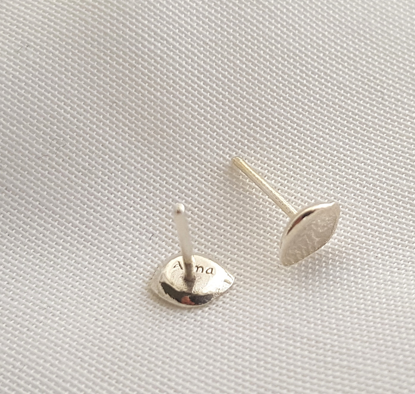 Organic Stud Earrings | Small Earrings - AlmaJewelryShop Online boutique for gold and silver jewelry