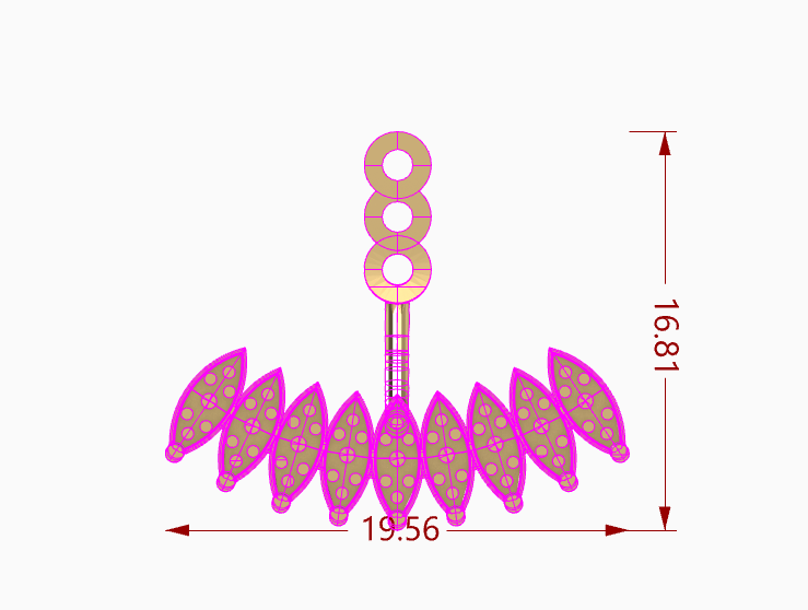 עגיל אחורי מכסף