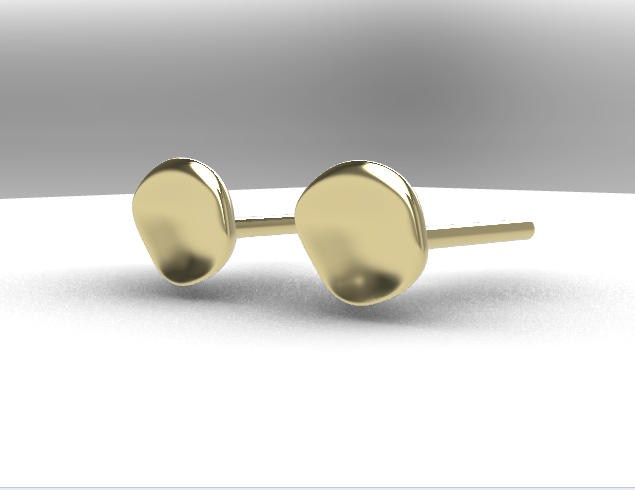 Organic Stud Earrings | Small Earrings - AlmaJewelryShop Online boutique for gold and silver jewelry
