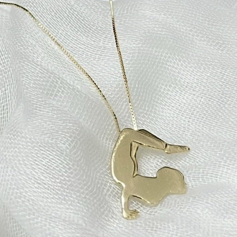 Custom Yoga Pendant Necklace - AlmaJewelryShop