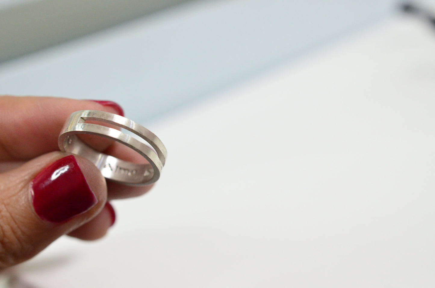 Simple Ring, Personalized Ring, Designer Ring - AlmaJewelryShop Online boutique for gold and silver jewelry