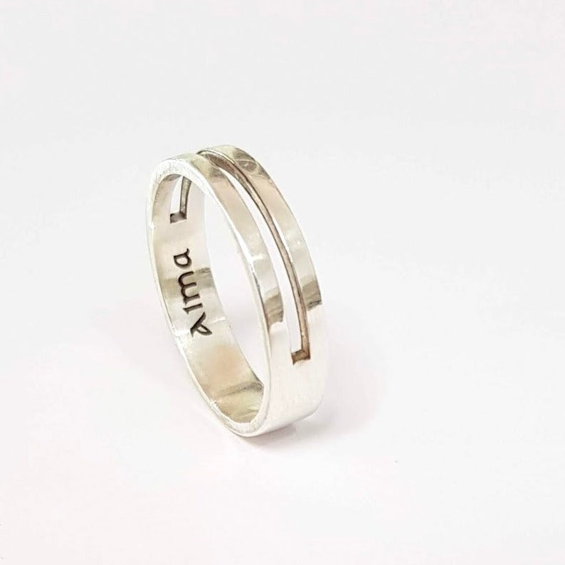 Simple Ring, Personalized Ring, Designer Ring - AlmaJewelryShop Online boutique for gold and silver jewelry
