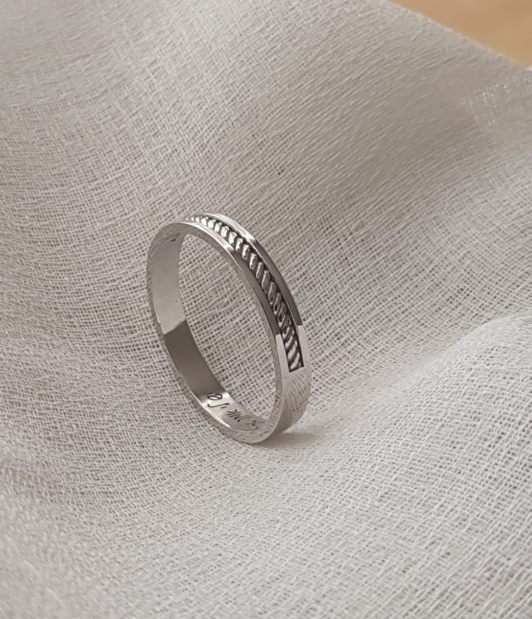 Men's White Gold Wedding Bands - AlmaJewelryShop Online boutique for gold and silver jewelry