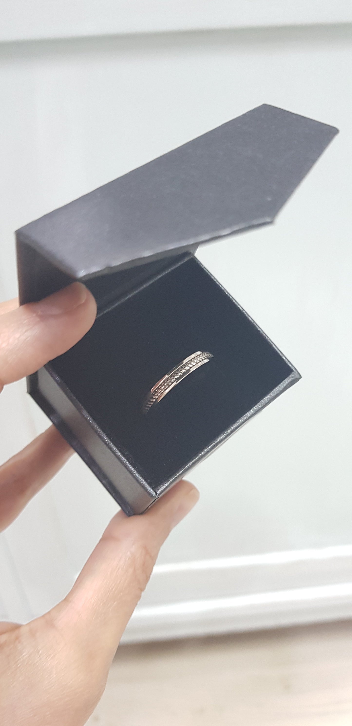 Men's White Gold Wedding Bands - AlmaJewelryShop Online boutique for gold and silver jewelry