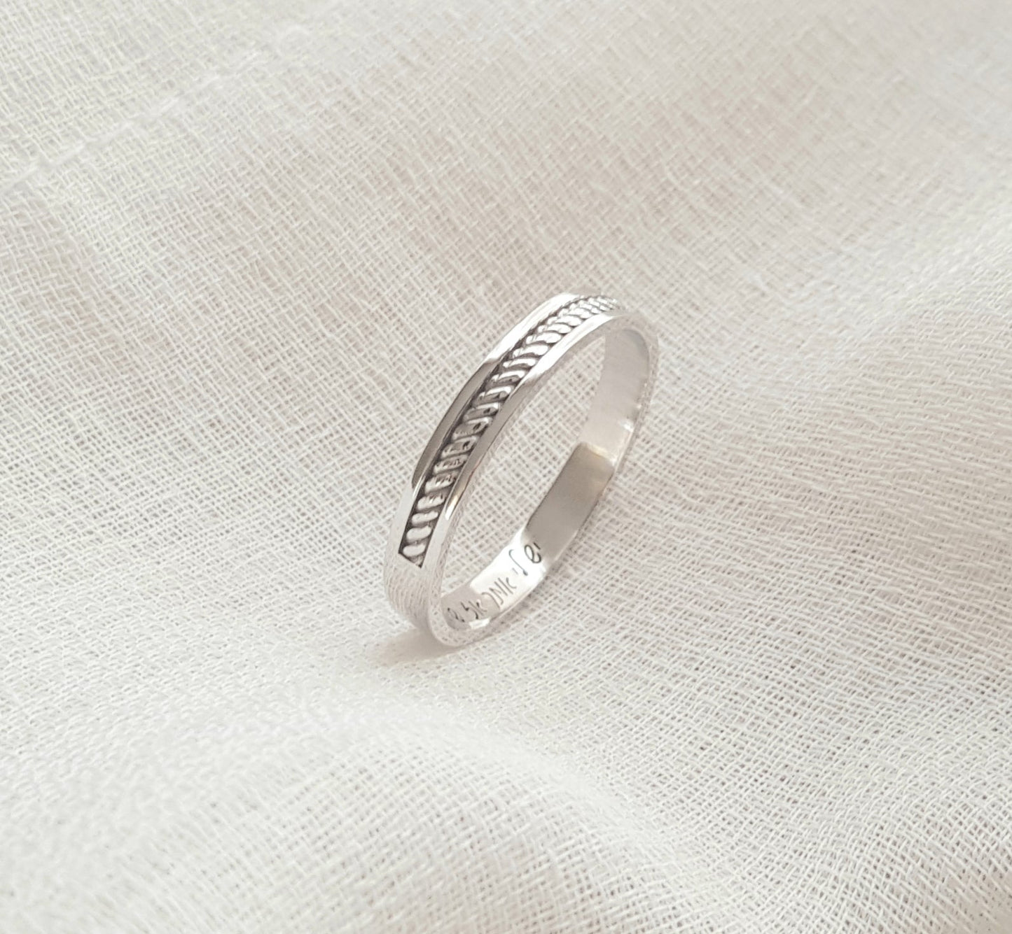 Men's White Gold Wedding Bands - AlmaJewelryShop Online boutique for gold and silver jewelry