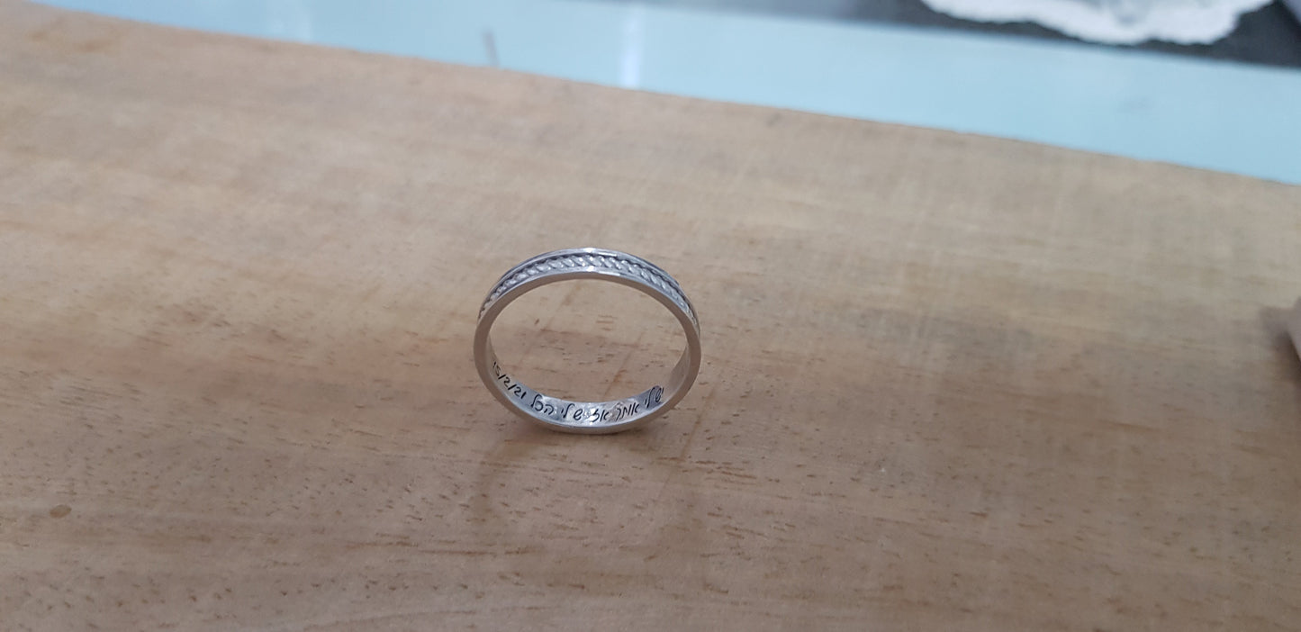 Men's White Gold Wedding Bands - AlmaJewelryShop Online boutique for gold and silver jewelry