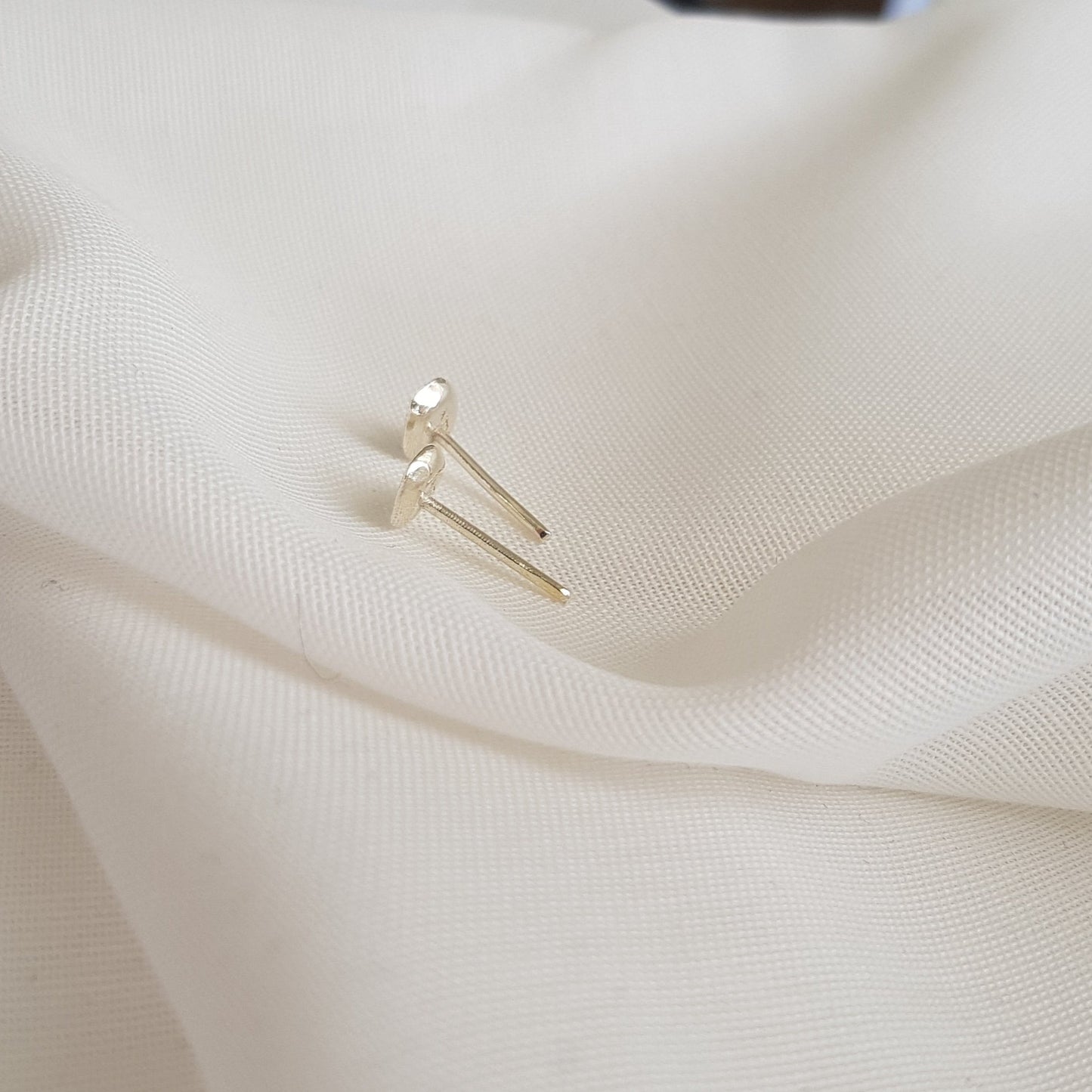 Organic Stud Earrings | Small Earrings - AlmaJewelryShop Online boutique for gold and silver jewelry