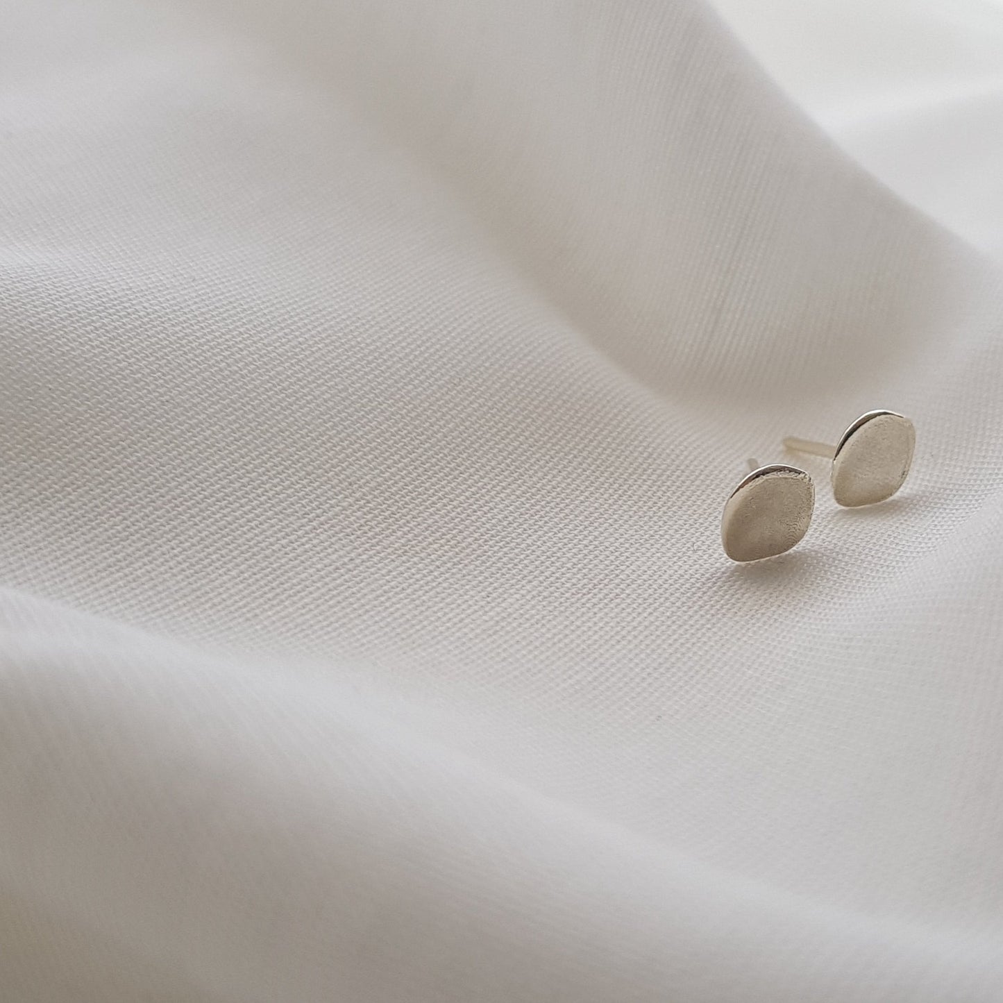 Organic Stud Earrings | Small Earrings - AlmaJewelryShop Online boutique for gold and silver jewelry