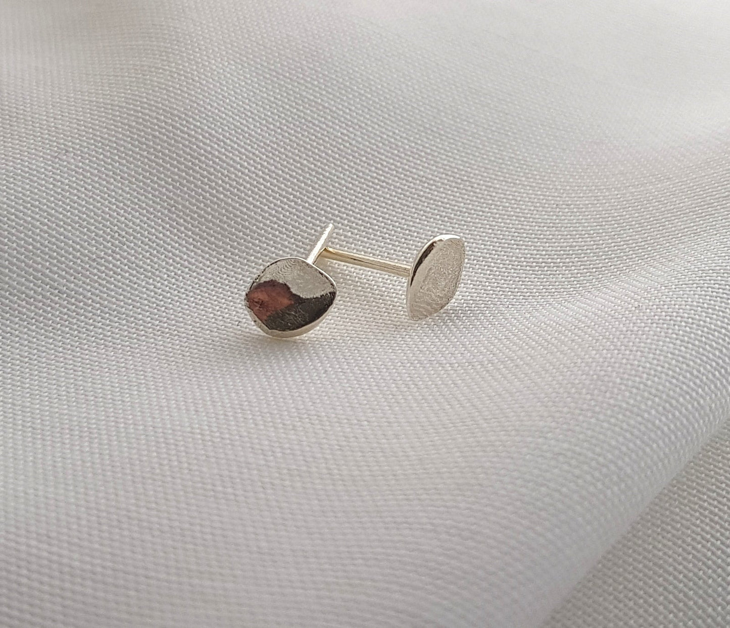 Organic Stud Earrings | Small Earrings - AlmaJewelryShop Online boutique for gold and silver jewelry