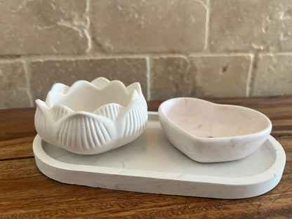 ערכה פרימיום זוגית לסדנת כלי נוי - גבס פולימרי