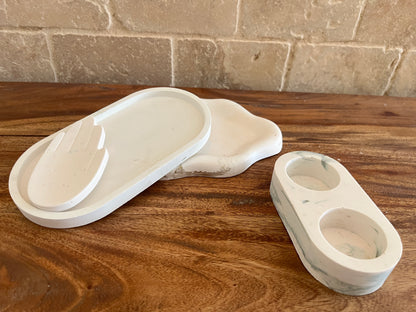 ערכה פרימיום זוגית לסדנת כלי נוי - גבס פולימרי