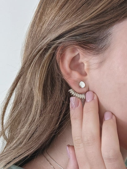 עגיל אחורי מכסף