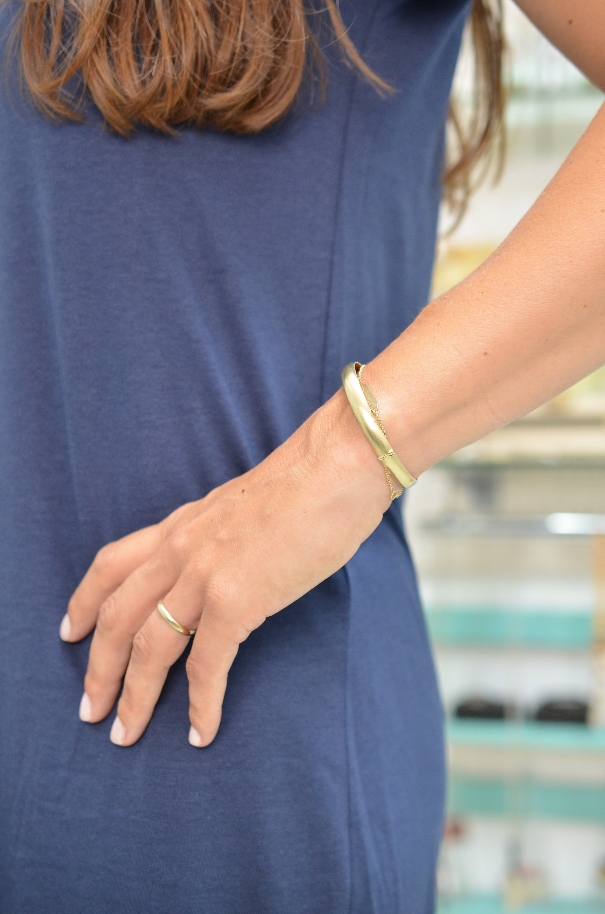 צמיד זהב מלא 14 קרט אשת עסקים 